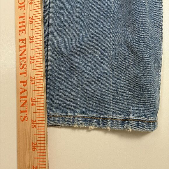Abercrombie & Fitch Women's Blue Jeans Size 26/2 The Mom High Rise Curve Love - Picture 11 of 14